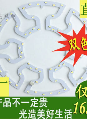 双色光源圆形改造灯板