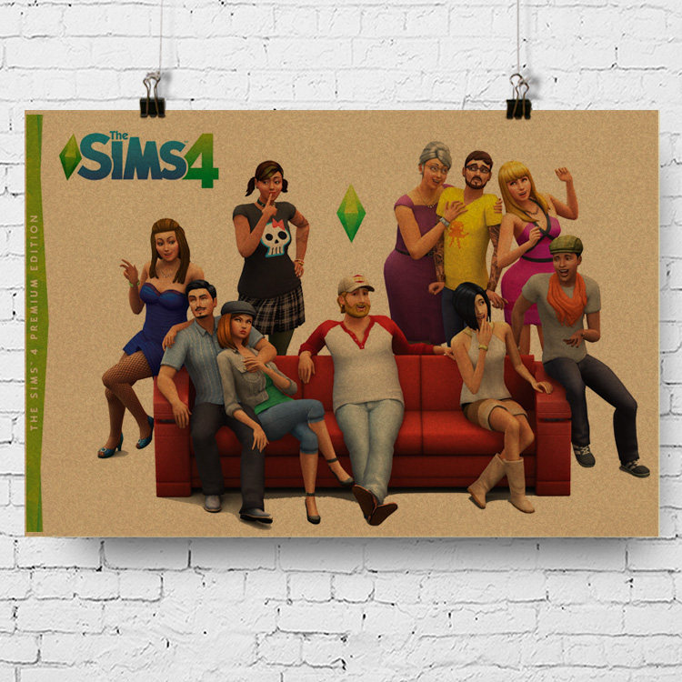 模拟人生4 the sims 4 模擬市民 美国艺电 仿真市民游戏海报