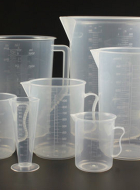 加厚带刻度塑料量杯 透明刻度杯 100ml500ml1000ml2000ml 5000ml