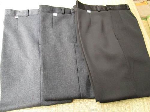 中老年侧边开扣老太太长裤传统