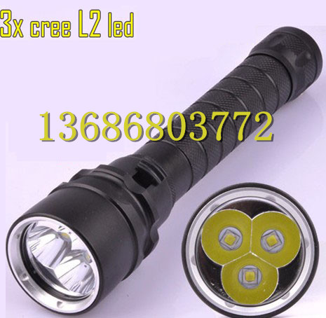 超亮强光潜水手电筒