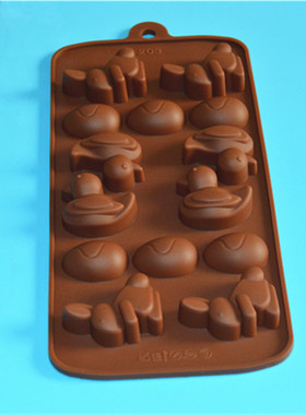 包邮硅胶巧克力模 DIY烘焙模具 专业生产各类硅胶模具小鸭小兔