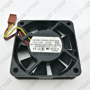 原装 美培亚NMB 12VDC 2406KL 60X60X15MM B59 0.21A 轴流风扇 04W