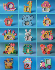 超轻粘土珍珠雪花泥亲子儿童手工益智diy玩具创意卡通相框模型