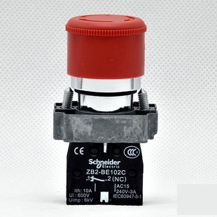 XB2 急停关开 BS442C 1NC BE102C 施耐德 ZB2 按钮开关