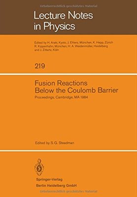 【预订】Fusion Reactions Below the Coulomb B...