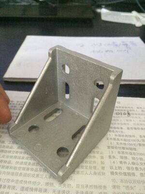 铝型材铝框配件磨砂铝角码直角连接件L型支架三角架角铁90度6060