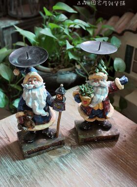 欧式风复古做旧圣诞老人装饰品