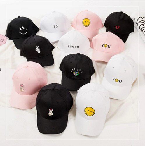 the republic of korea ulzzang Spring and summer Versatile men and women Embroidered cap sunshade lovers Baseball Hats Korean Editionin the Accessories/Leather belt/Hat/Muffler , Hat  category - from Buy2taobao.com to provide professional Taobao agent buy service
