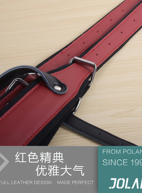 JOLANAE鹦鹉百乐金杯红色手风琴背带120/96/60/12o贝司