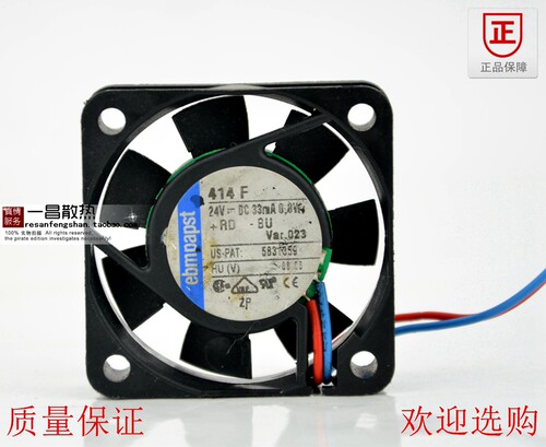 TYP412F/39M全新原装ebmpapst 4010 DC12V高精度仪器散热风扇风机