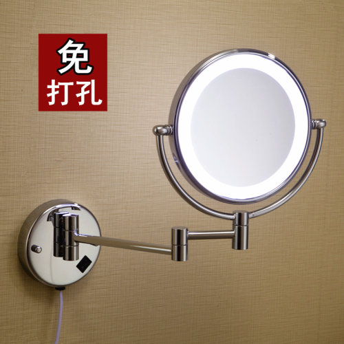 带灯放大伸缩欧式led化妆美容镜