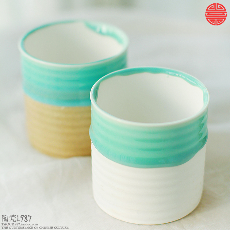 韩式多肉花盆线条圆柱形ZAKKA