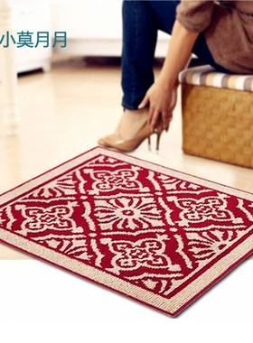 包邮 惠多欧式进门地垫入户垫 门垫防滑脚垫 正方形地毯 电脑椅垫