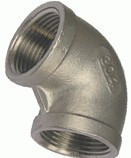 304不锈钢弯头 丝扣弯头 DN3DN6DN10DN15DN20DN25DN32DN40