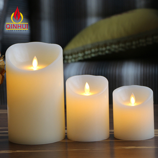 饰引路灯 大直径10cm摇摆led电子蜡烛灯仿真酒吧婚庆大号无明火装