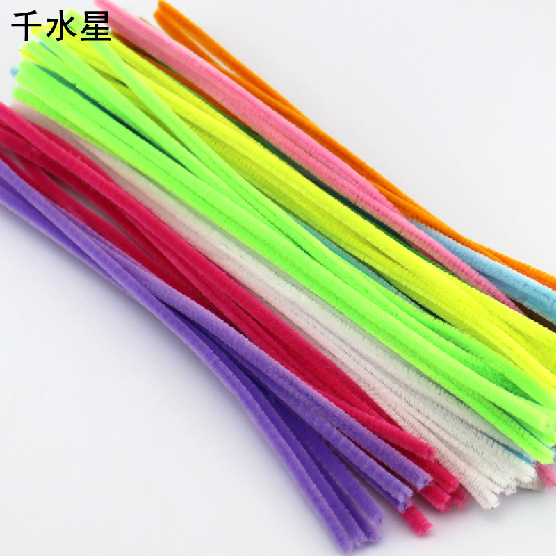 彩色混装扭扭棒100根毛条模型