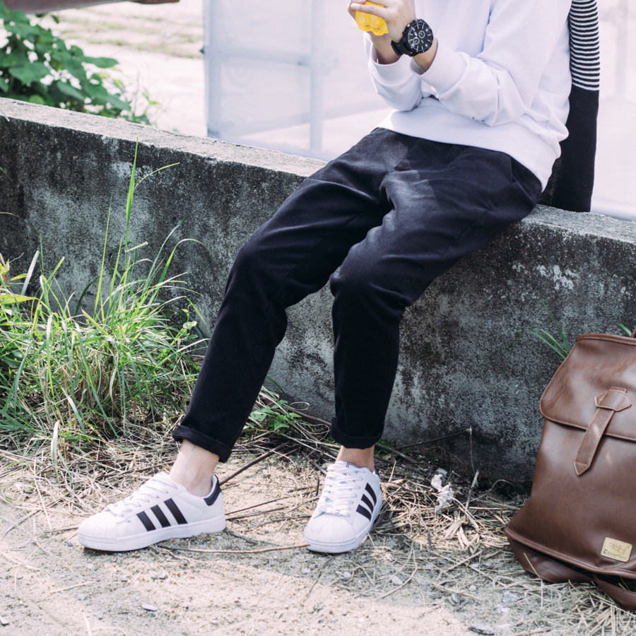 【清仓】小马家les t小码春秋款灯芯绒休闲帅t矮个子九分男装