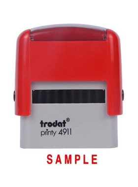 trodat 卓达 E020 回墨印章 SAMPLE 回墨万次印章 翻斗印章 4911