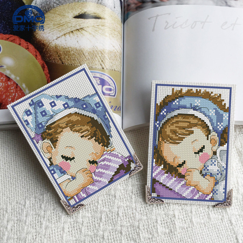 法国dmc十字绣 卡套 甜蜜梦乡 2选1 8种绣布任选 送护角