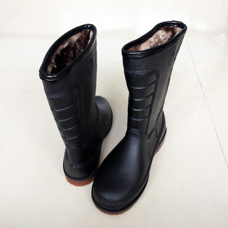 Chaussures - bottes caoutchouc homme pour hiver - semelle tendon - Ref 964419 Image 1