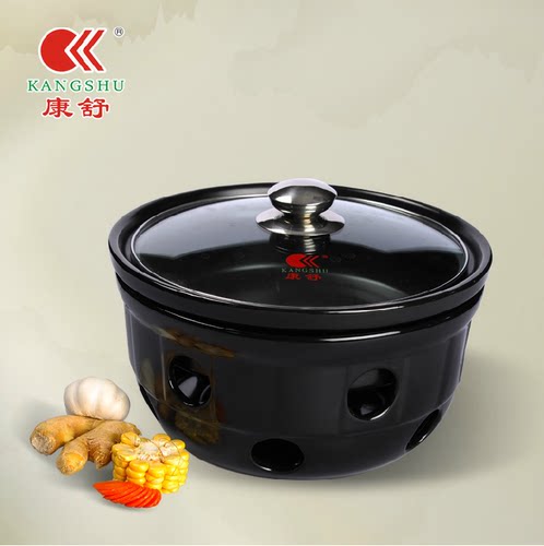 康舒陶瓷 耐高温陶瓷煲 砂锅火锅煲酒精炉煲砂锅炖锅汤煲汤锅 - 封面