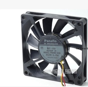 0.19A 8CM 厘米 FBA08T24H 变频器 24V 3线 机床风扇 8015