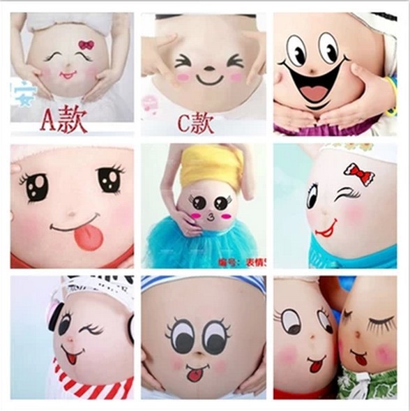 2019年新品儿童摄影服装主题孕妇装拍照肚贴/大肚皮贴/肚皮贴画|msdalam kategori Kanak-kanak/Bayi/Keluarga dipasang, lain - dari Buy2taobao.com untuk memberikan perkhidmatan ejen Taobao profesional membeli