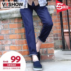 Viishow2015 spring and autumn fashion jeans men's straight leg denim trousers was simple men's trousers straight