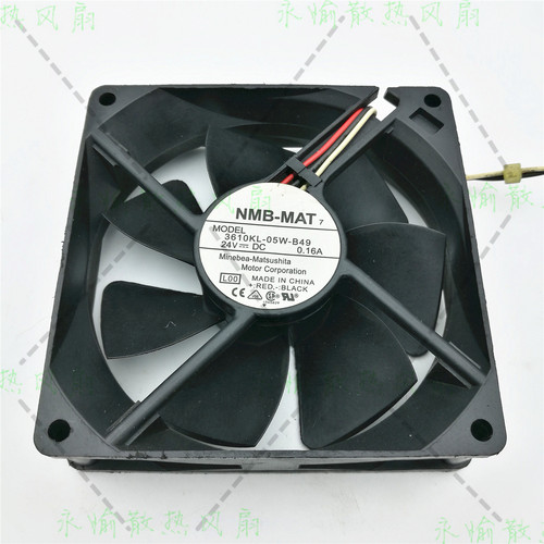 原装NMB 3610KL-05W-B49 24V 0.16A 9225 变频器 复印机 散热风扇