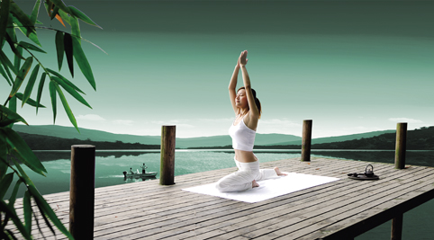 海报瑜伽室练功房运动风挂画