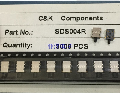 美国C&K贴片检测开关SDS004R微动开关镀金脚SDS001R常开