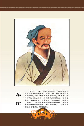 中国古代十大名医之华佗 古代名医系列 医院医馆饭店居家装饰画