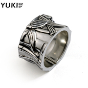 YUKI Thai men''s 925 Silver ring rings silver jewelry finger ring bamboo ring domineering retro hipster girls