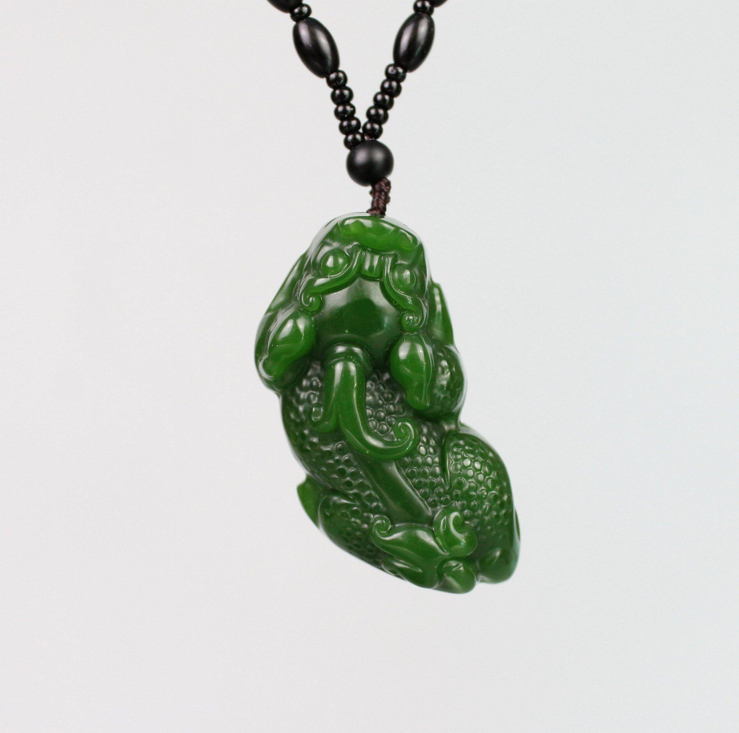 貔貅台湾碧玉精美天然雕刻挂件吊坠纯手工艺品求财神通大颈饰人气