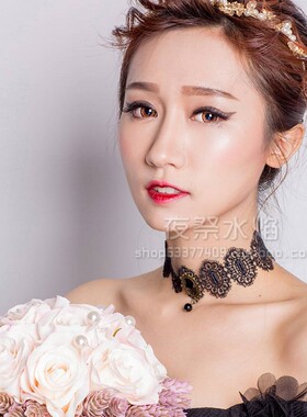 choker天使哥特风欧式蕾丝项链