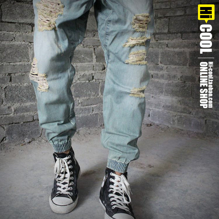 Jeans pour adolescent Sarouel en coton pour été - Ref 1463080 Image 1