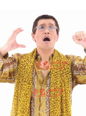 ppap piko大叔太郎同款衣服套装蛇纹豹纹衬衫演出万圣节cos表演服