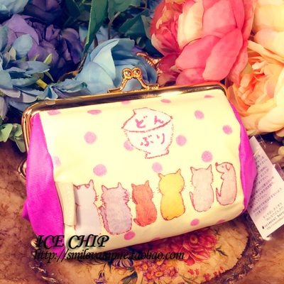 日本卡通便携笔袋包中包