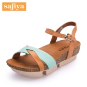 SAFIYA Sophia summer mosaic with color in leather Sandals shoes SF52115009