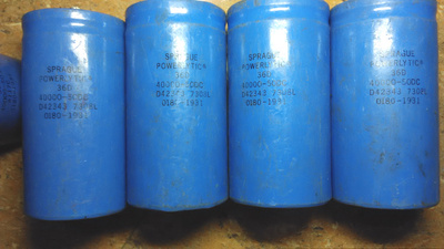 思碧 SPRAGUE 36D系列 50V 40000UF 发烧滤波电容 螺丝脚电容