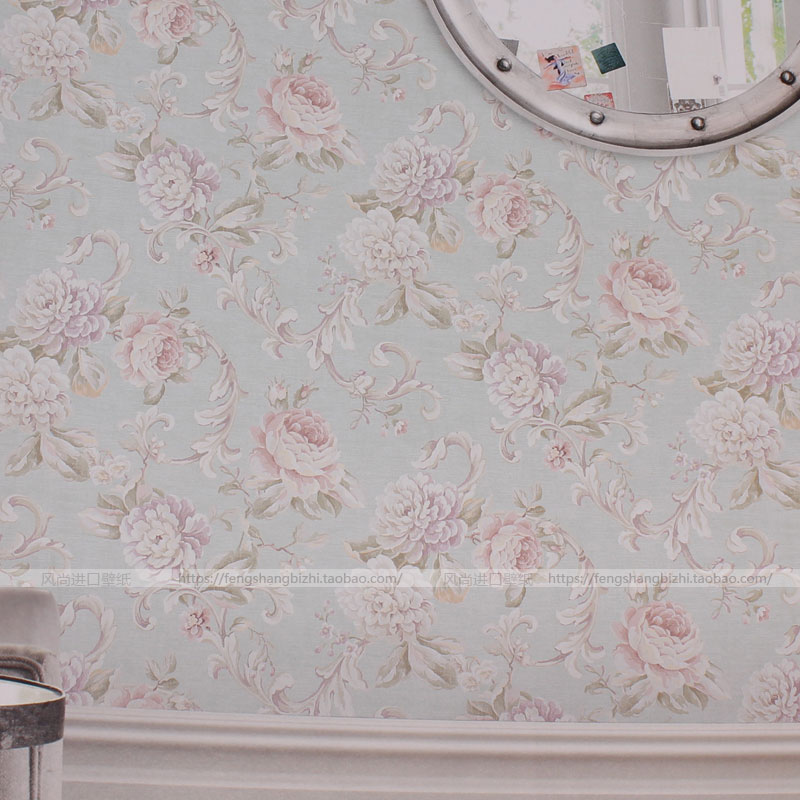 花纹复古背景墙纸美国锡布鲁克