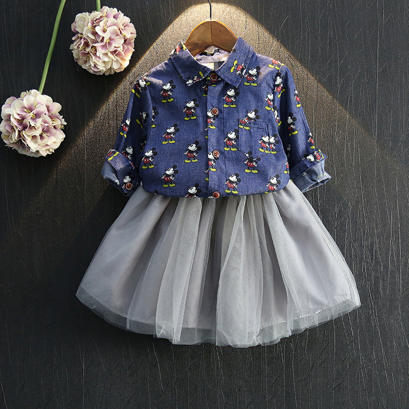 Chemise fille à manche longue en toile - Ref 2085879 Image 1