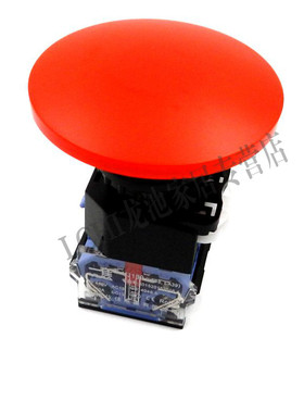 一佳点动电源大蘑菇头开关按钮22mm自复位LA38-11M/60红色