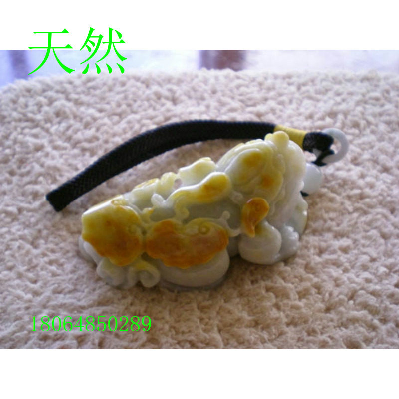 正品A货翡翠招财貔貅手玩 摆件 送权威鉴定证书R