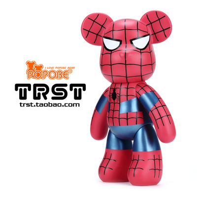 暴力熊红蜘蛛摆件公仔