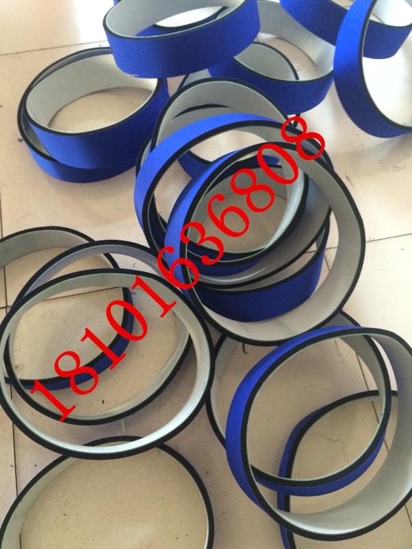 不干胶贴标机海绵皮带 蓝布海绵输送带传送带 压标卷标海绵带进口