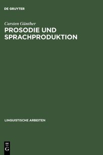【预售】Prosodie Und Sprachproduktion