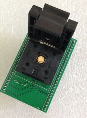 原装进口QFN48烧录座 QFN48/MLF48烧写座 转换座 间距0.5MM