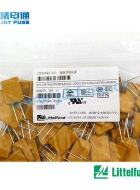 16R900G Littelfuse美国力特插件式可恢复保险丝16V自恢复保险丝